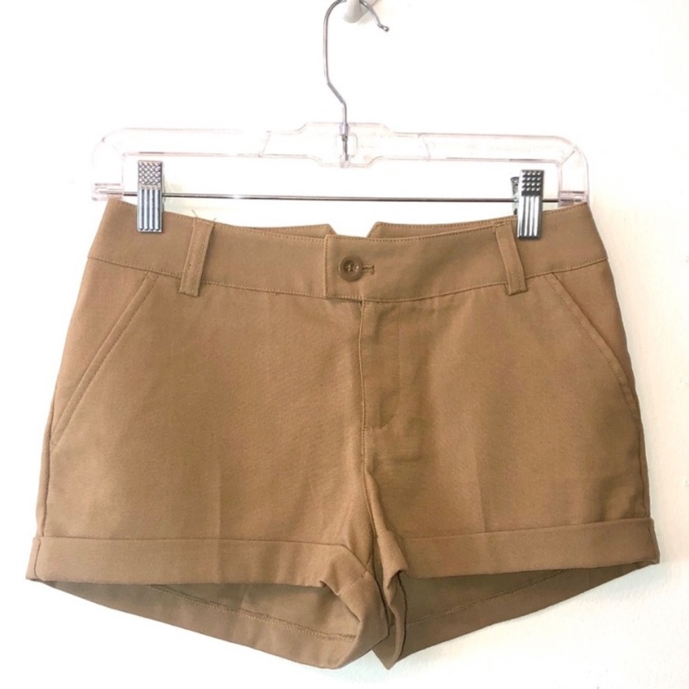 H&M Tan Cuffed Shorts